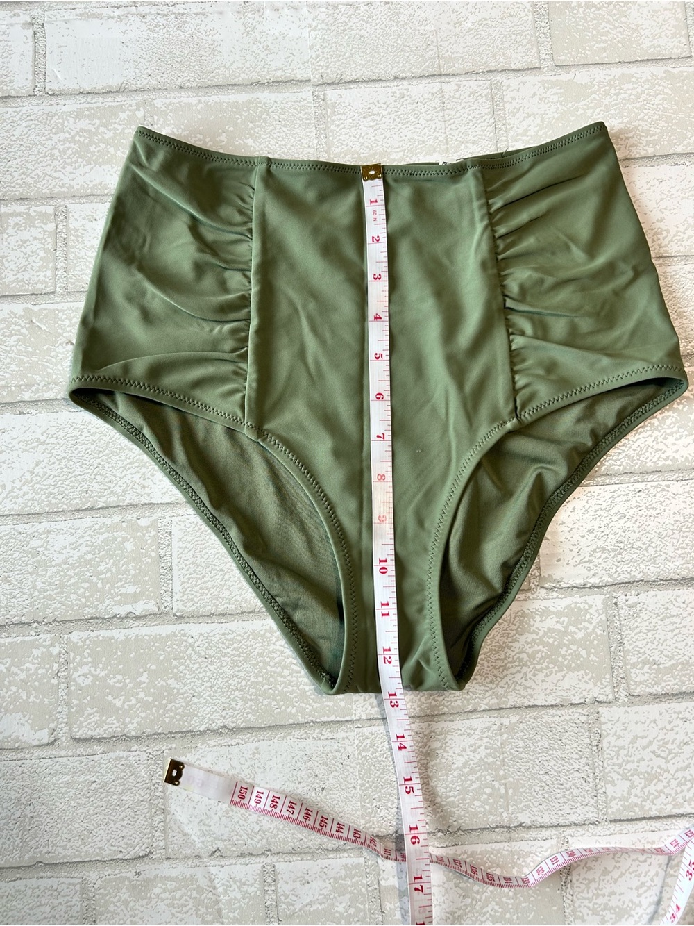 aerie Olive Green High Waist Bikini Set - Picture 5 of 8